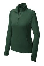 4C Ladies Embroidered 1/4 Zip - Long sleeve - LST850