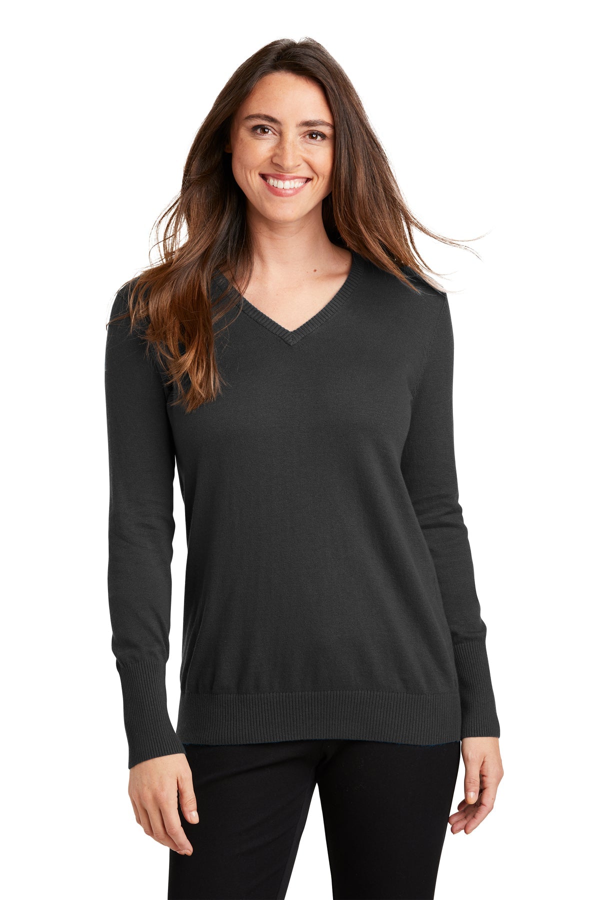 LSW285 Port Authority® Ladies V-Neck Sweater