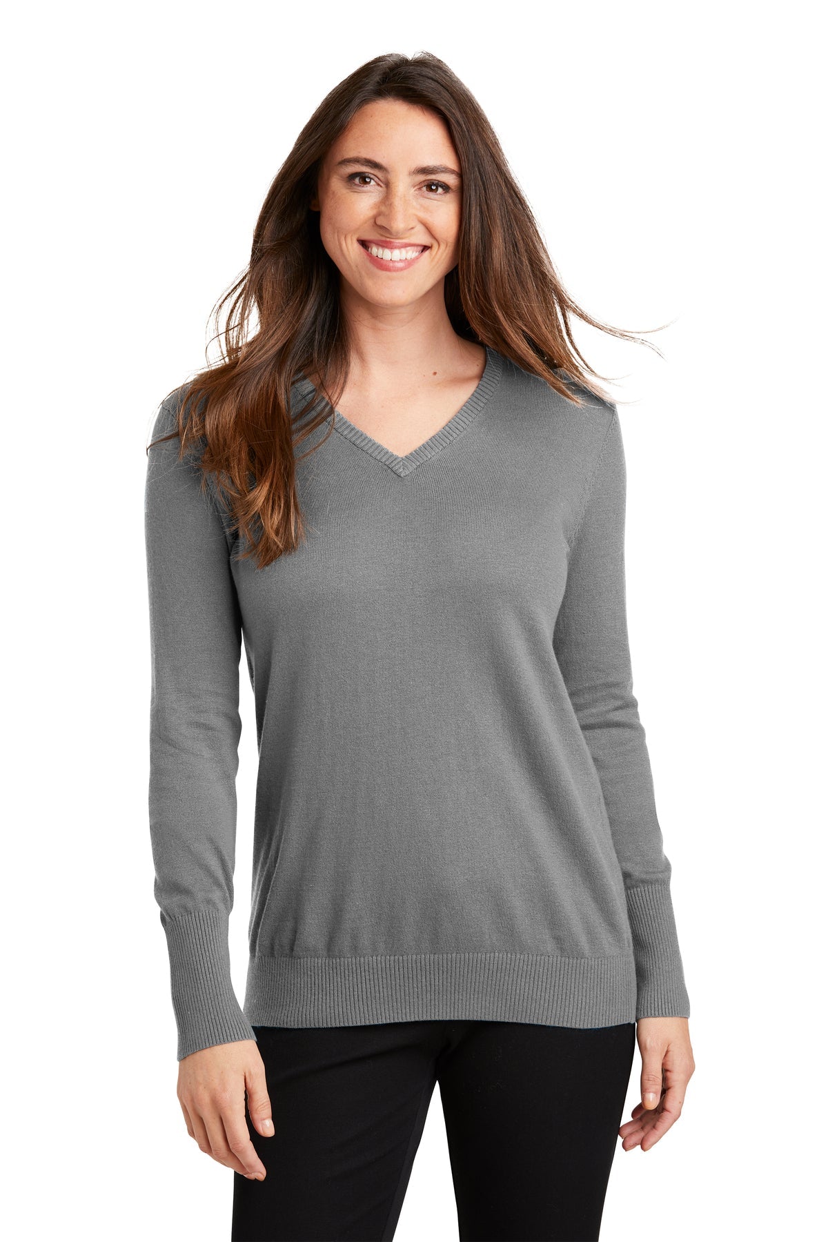 LSW285 Port Authority® Ladies V-Neck Sweater