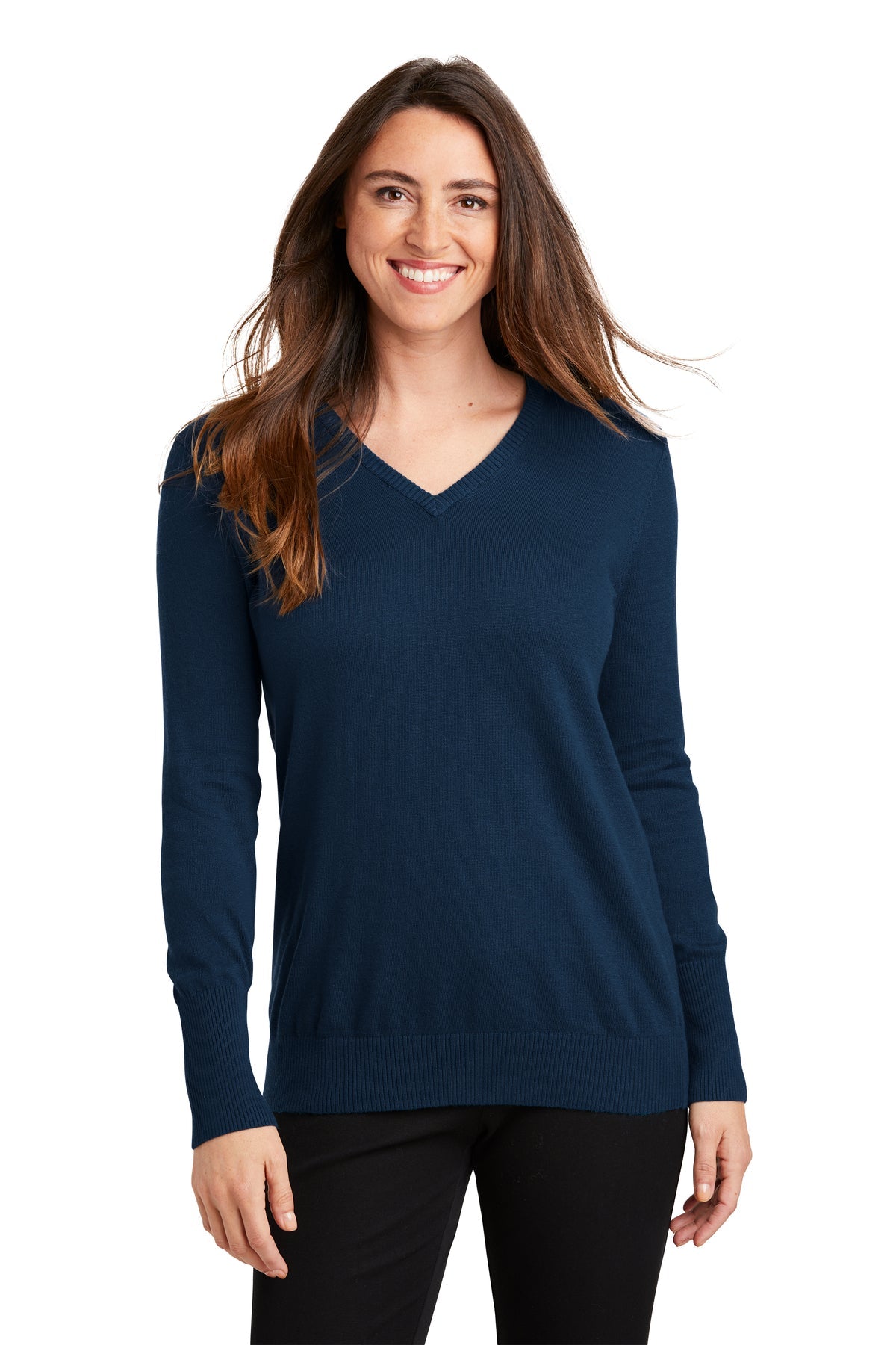 LSW285 Port Authority® Ladies V-Neck Sweater