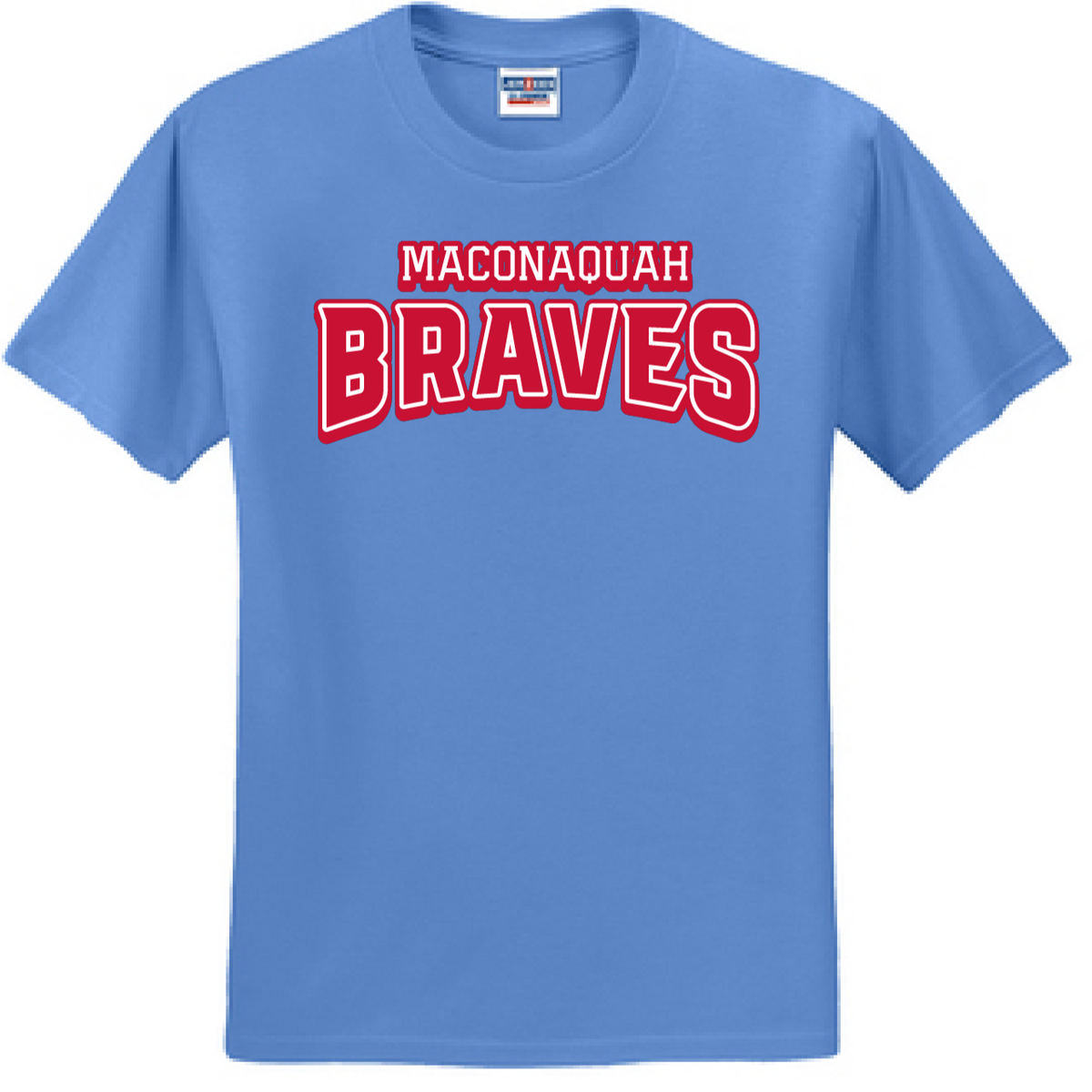 Maconaquah Braves Short Sleeve Tee - Columbia Blue