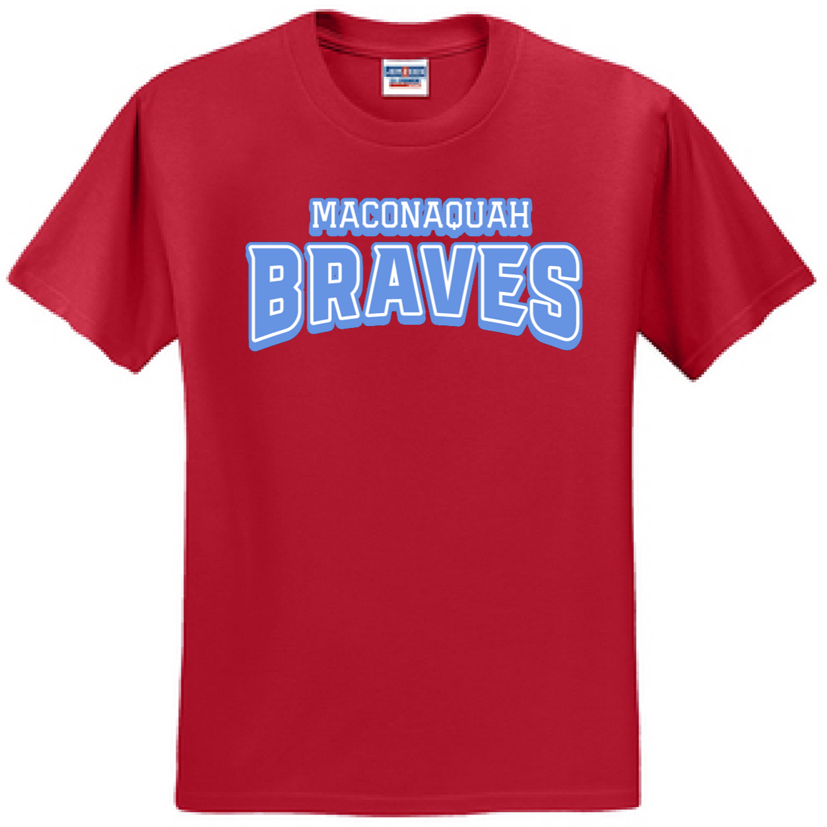 Maconaquah Braves Short Sleeve Tee - Red