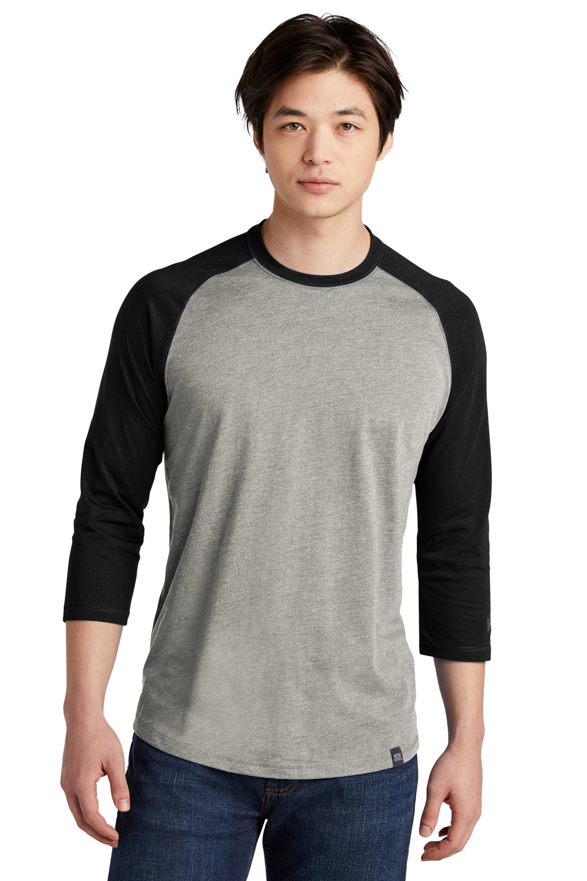 NEA104  New Era® Heritage Blend 3/4-Sleeve Baseball Raglan Tee - FRIDAY ONLY ITEM