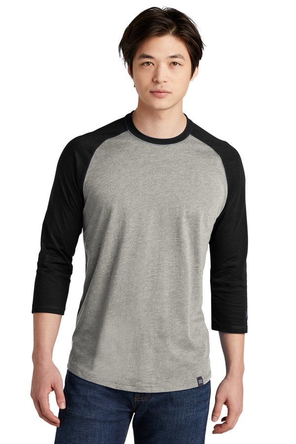 NEA104  New Era® Heritage Blend 3/4-Sleeve Baseball Raglan Tee - FRIDAY ONLY ITEM