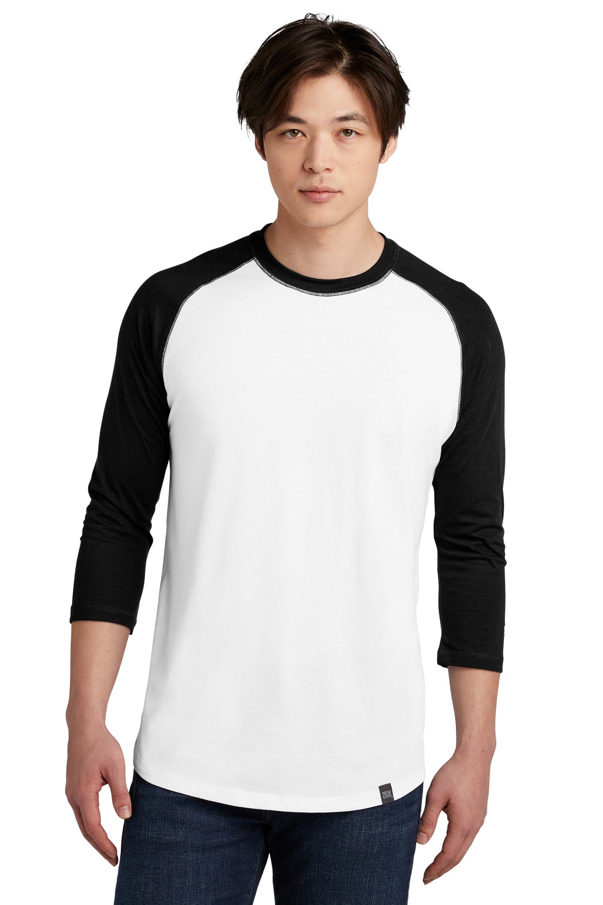 NEA104  New Era® Heritage Blend 3/4-Sleeve Baseball Raglan Tee - FRIDAY ONLY ITEM