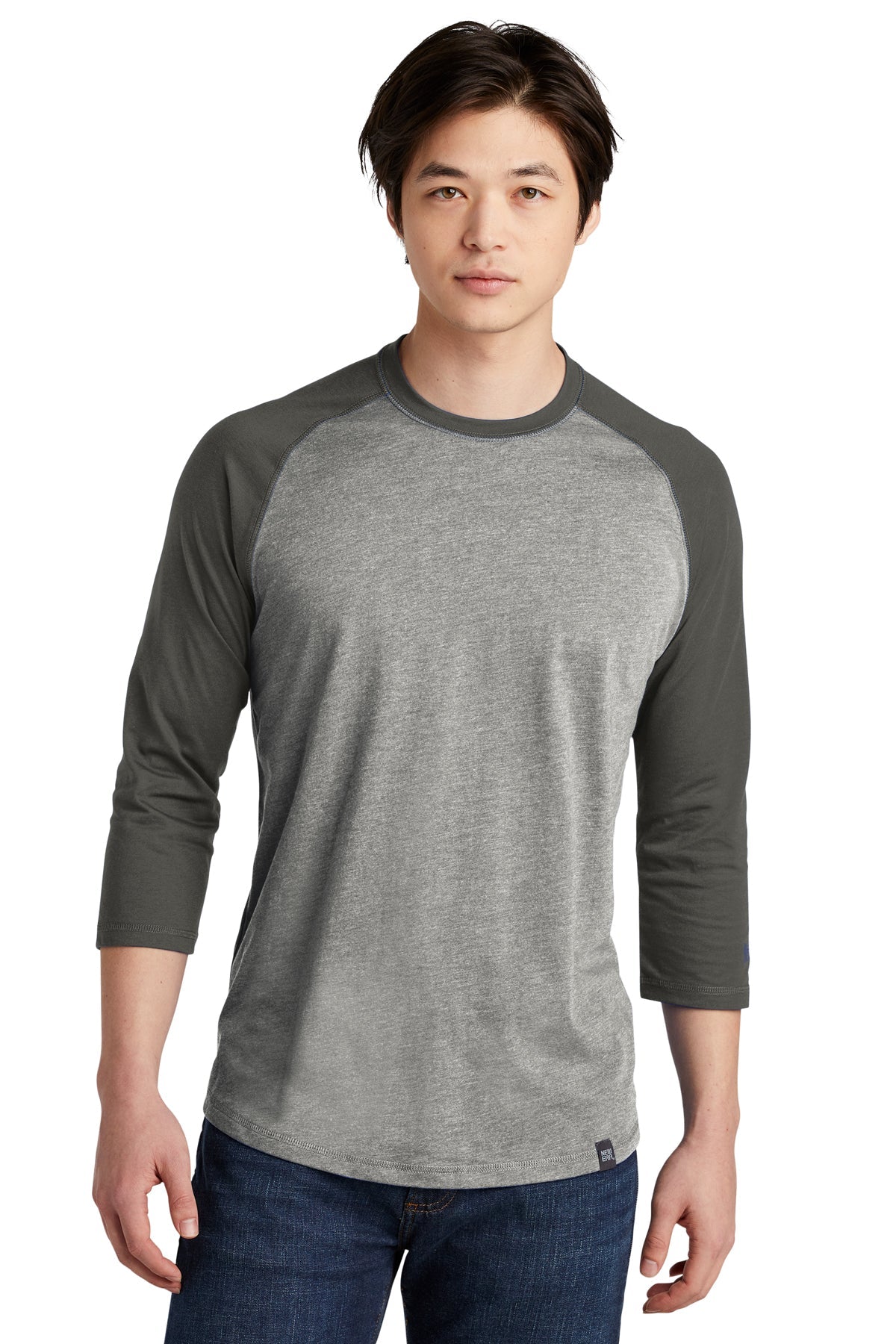 NEA104  New Era® Heritage Blend 3/4-Sleeve Baseball Raglan Tee - FRIDAY ONLY ITEM