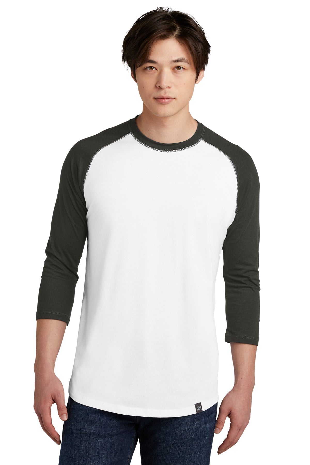 NEA104  New Era® Heritage Blend 3/4-Sleeve Baseball Raglan Tee - FRIDAY ONLY ITEM