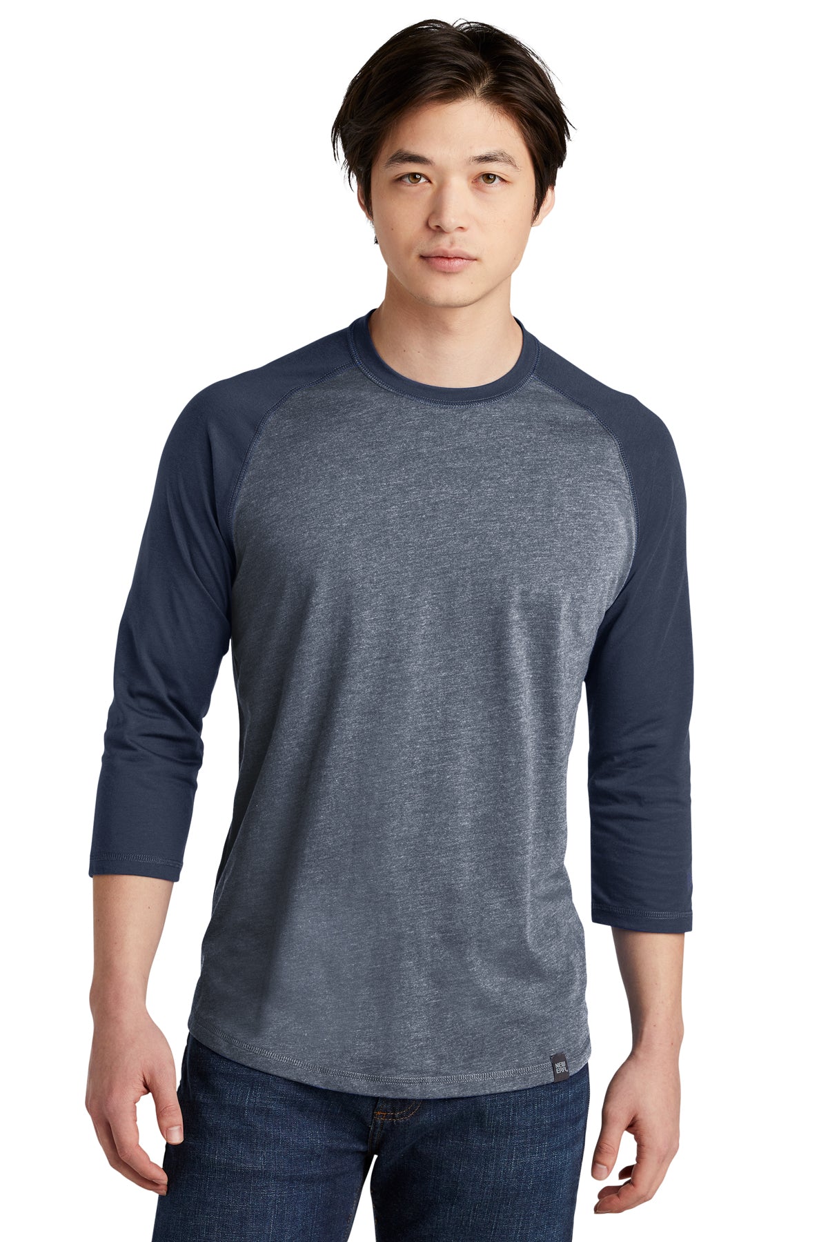 NEA104  New Era® Heritage Blend 3/4-Sleeve Baseball Raglan Tee - FRIDAY ONLY ITEM