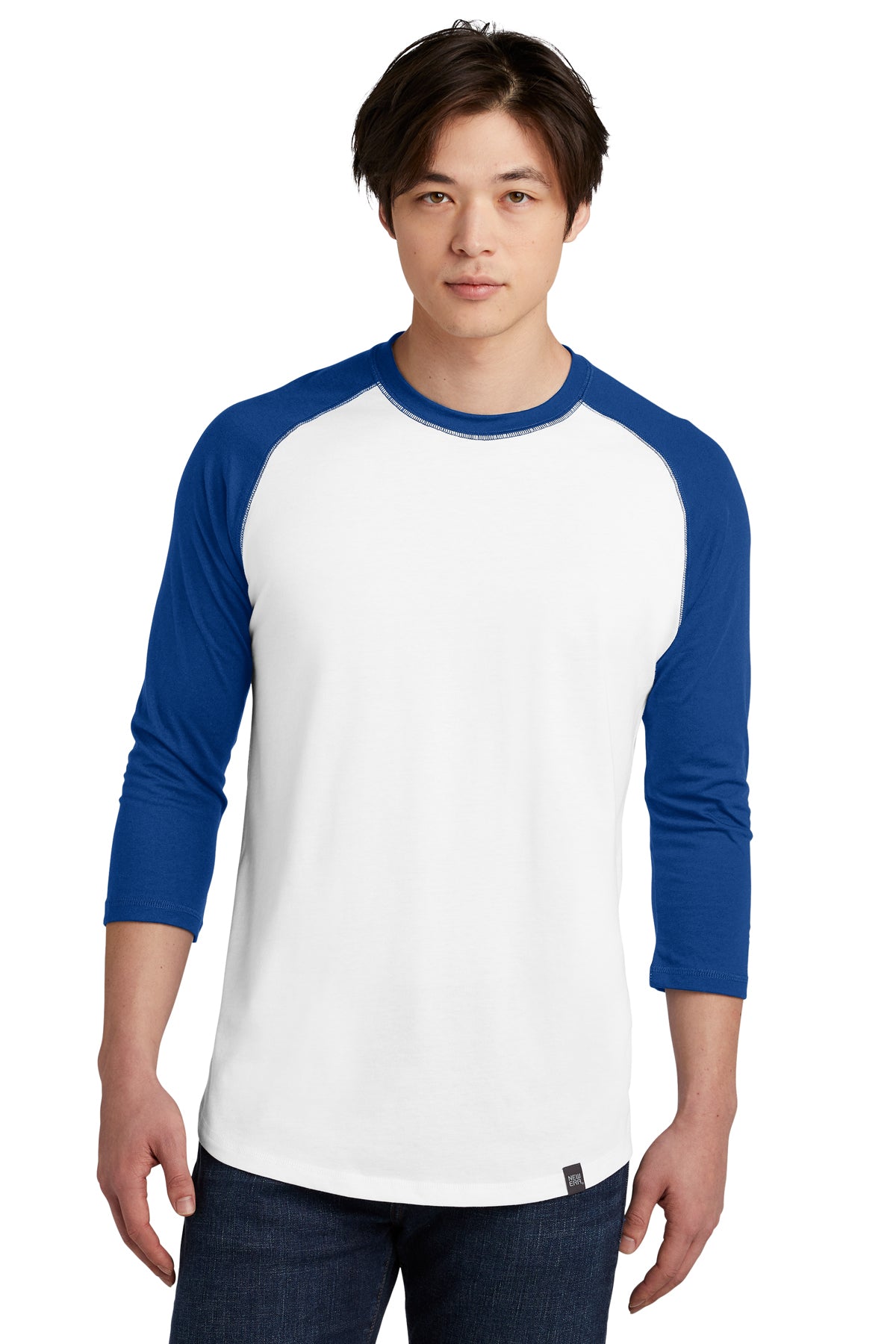 NEA104  New Era® Heritage Blend 3/4-Sleeve Baseball Raglan Tee - FRIDAY ONLY ITEM