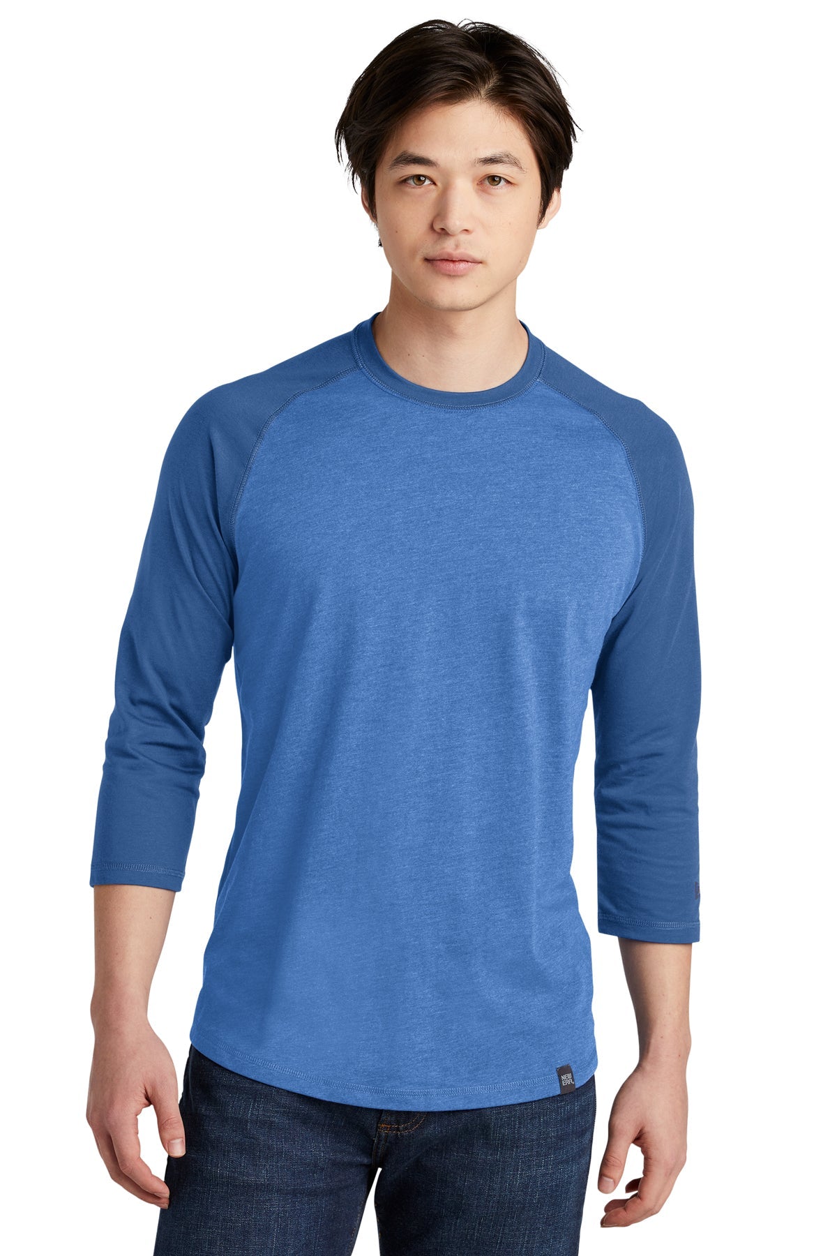 NEA104  New Era® Heritage Blend 3/4-Sleeve Baseball Raglan Tee - FRIDAY ONLY ITEM