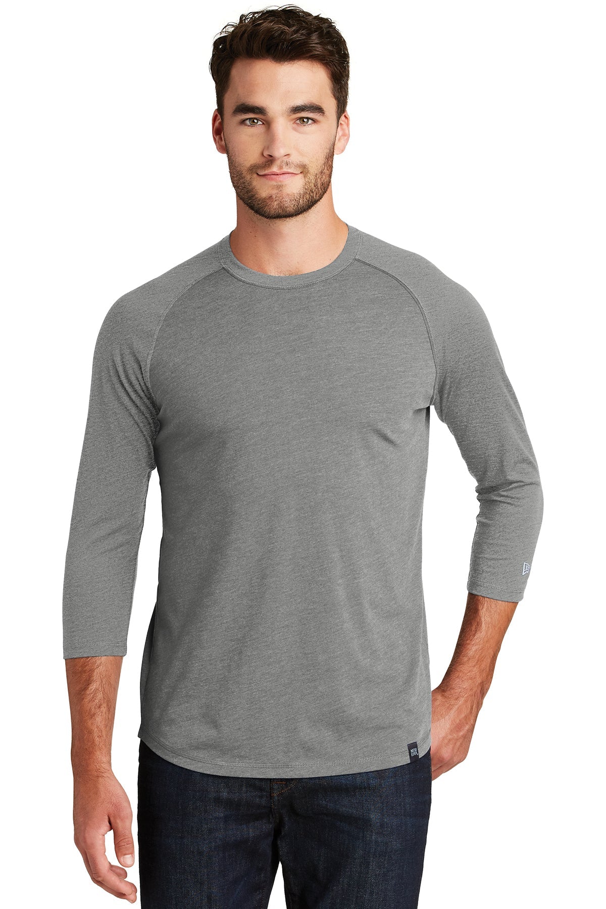 NEA104  New Era® Heritage Blend 3/4-Sleeve Baseball Raglan Tee - FRIDAY ONLY ITEM