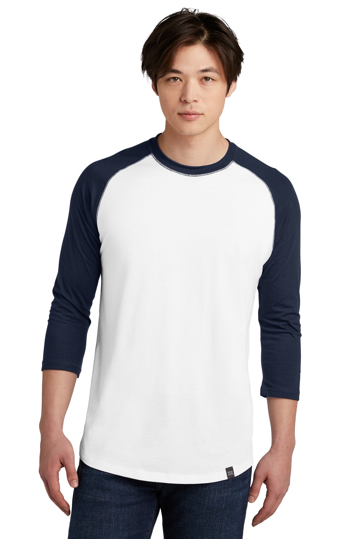 NEA104  New Era® Heritage Blend 3/4-Sleeve Baseball Raglan Tee - FRIDAY ONLY ITEM