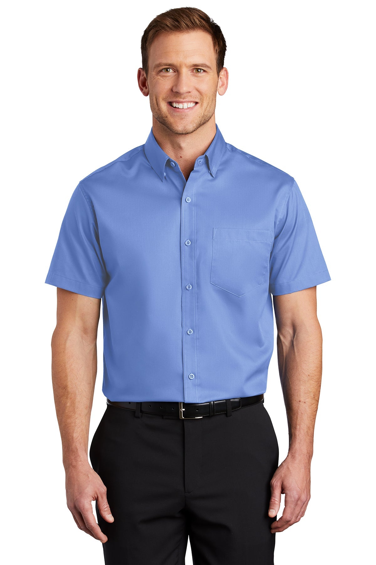 S664 Port Authority® Short Sleeve SuperPro™ Twill Shirt