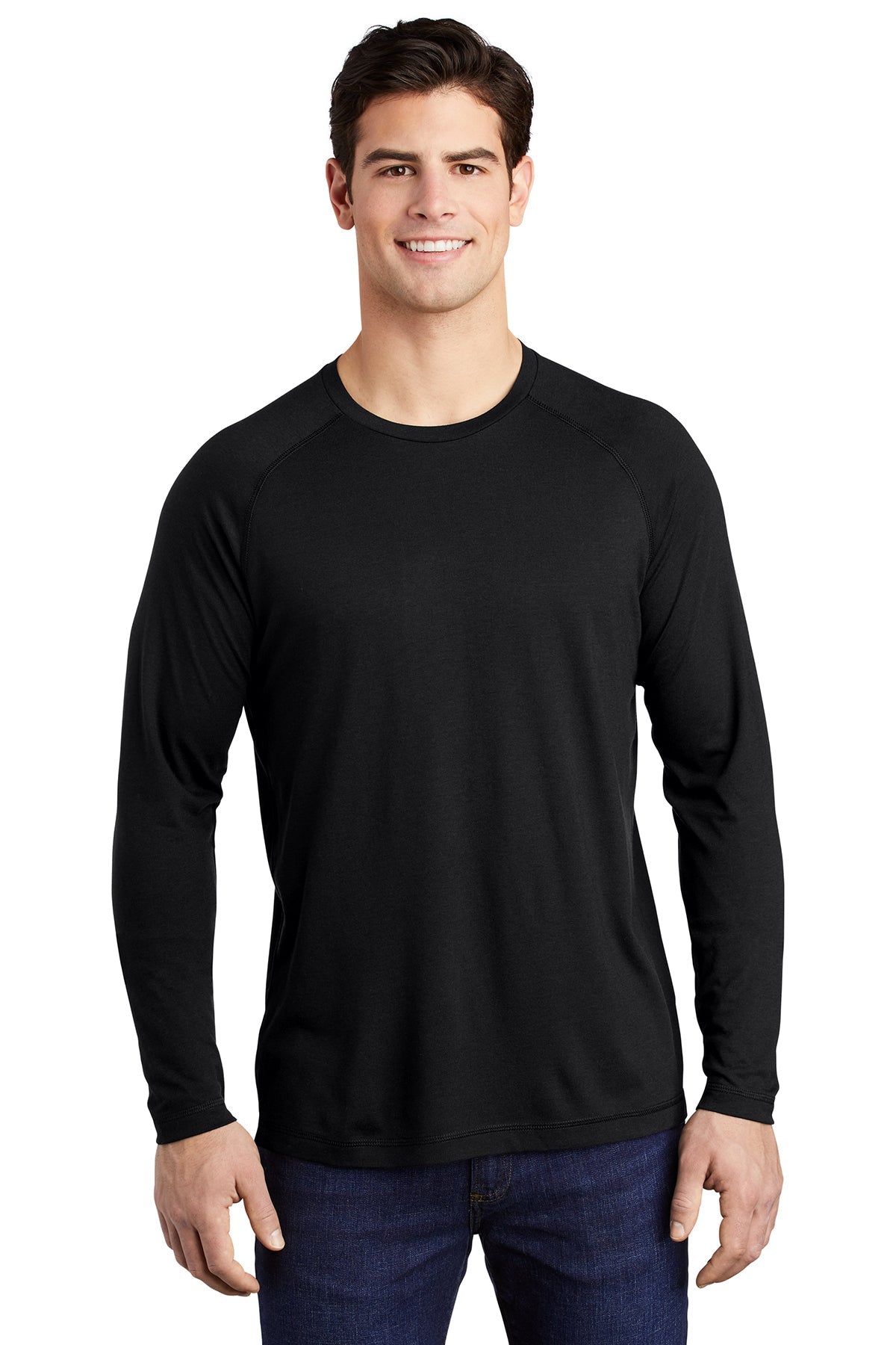 ST400LS Sport-Tek ® PosiCharge ® Long Sleeve Tri-Blend Wicking Raglan Tee - FRIDAY ONLY ITEM