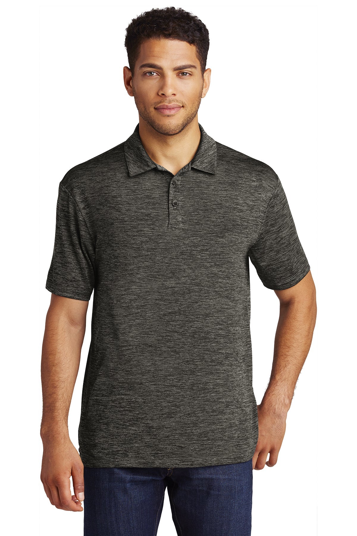 ST590  Sport-Tek® PosiCharge® Electric Heather Polo