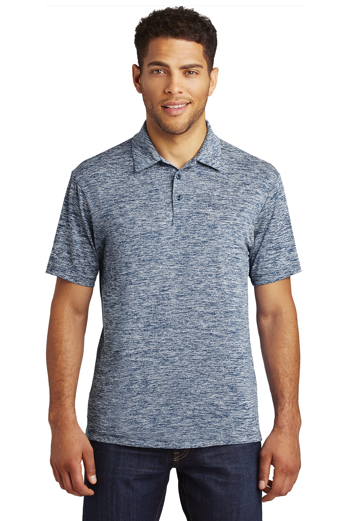 ST590  Sport-Tek® PosiCharge® Electric Heather Polo