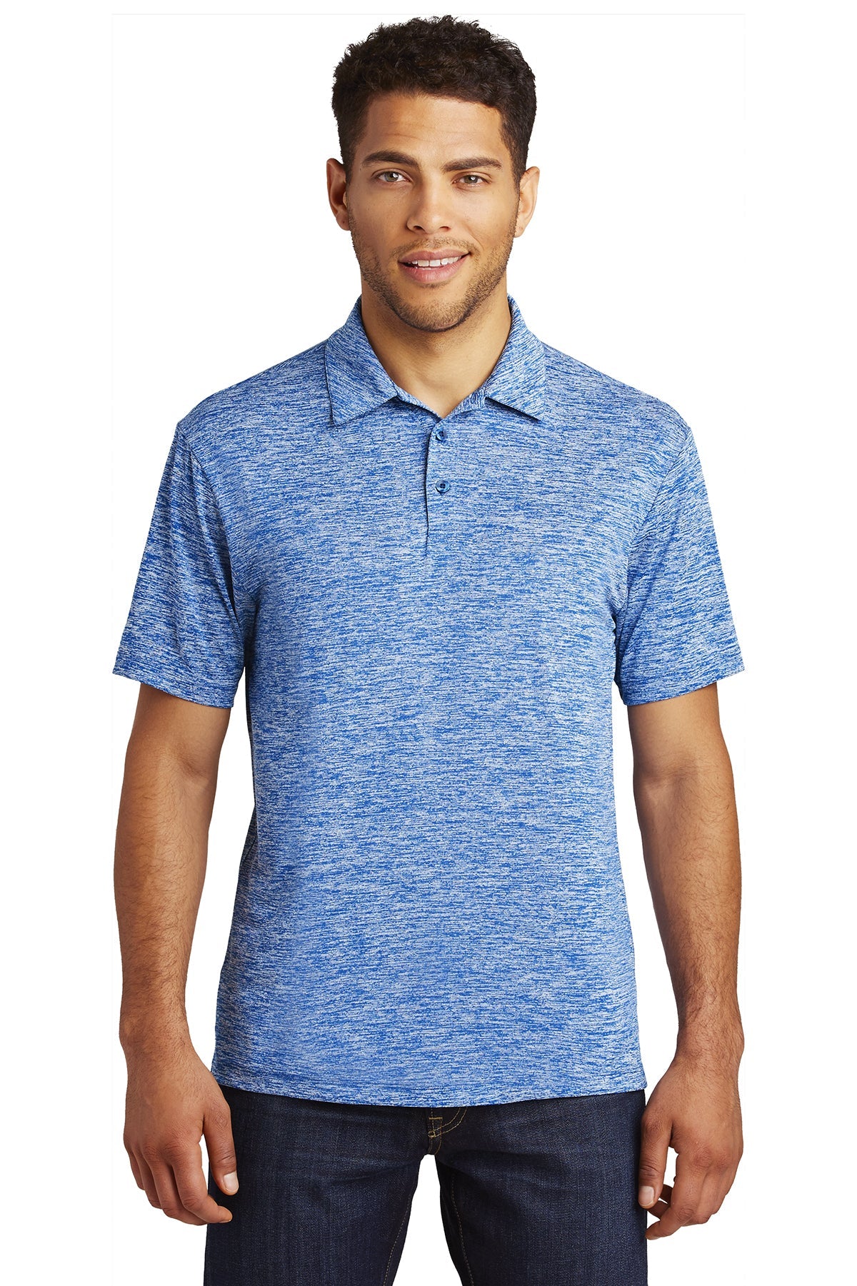 ST590  Sport-Tek® PosiCharge® Electric Heather Polo