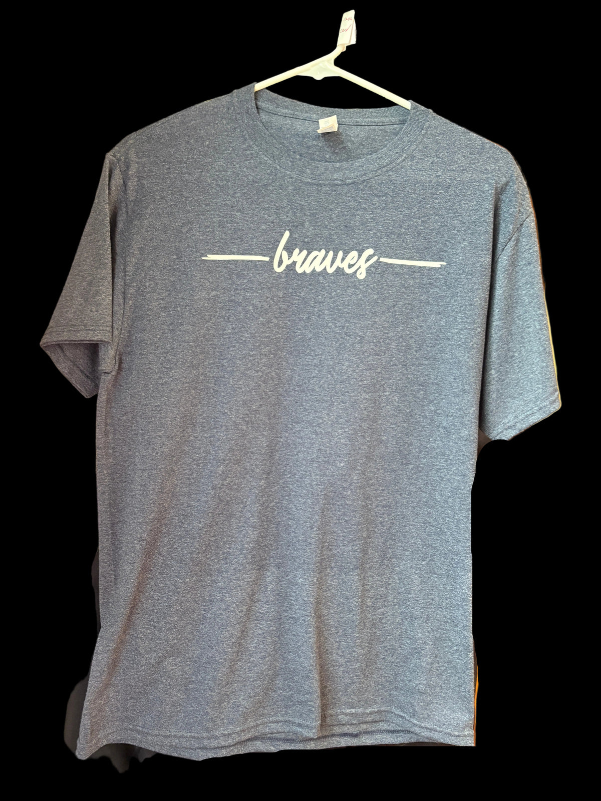 Jerzees Short Sleeve T-Shirt w/ Cursive Braves