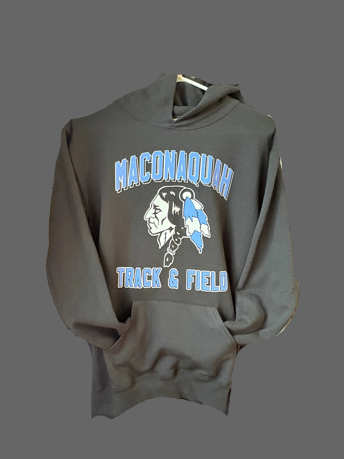 Maconaquah Track & Field Hooded Sweatshirt (Black)