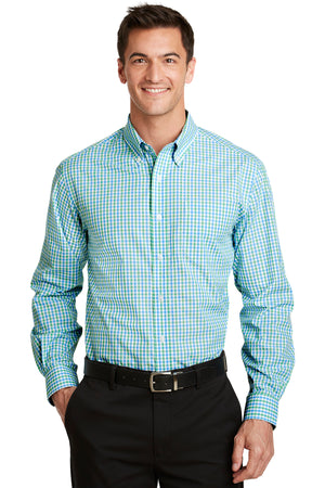 Port Authority Long Sleeve Gingham Easy Care Shirt - S654