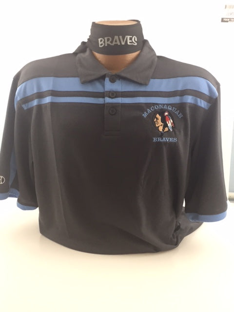 Maconaquah Braves Embroidered Performance Wear Golf Shirt by Augusta – Gold  Medal Awards