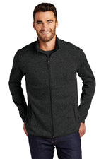 F232  Port Authority® Sweater Fleece Jacket