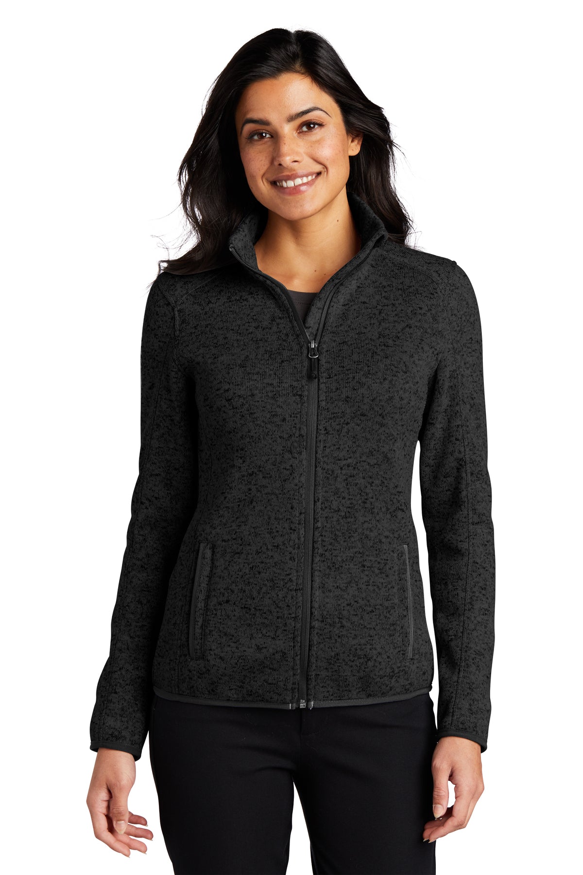 Port Authority Women's Sweater Fleece Jacket. L232 