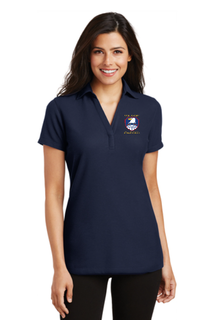 Port Authority® Ladies Silk Touch™ Y-Neck Polo w/ USASMDC - L5001