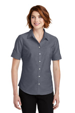 L659 Port Authority® Ladies Short Sleeve SuperPro™ Oxford Shirt