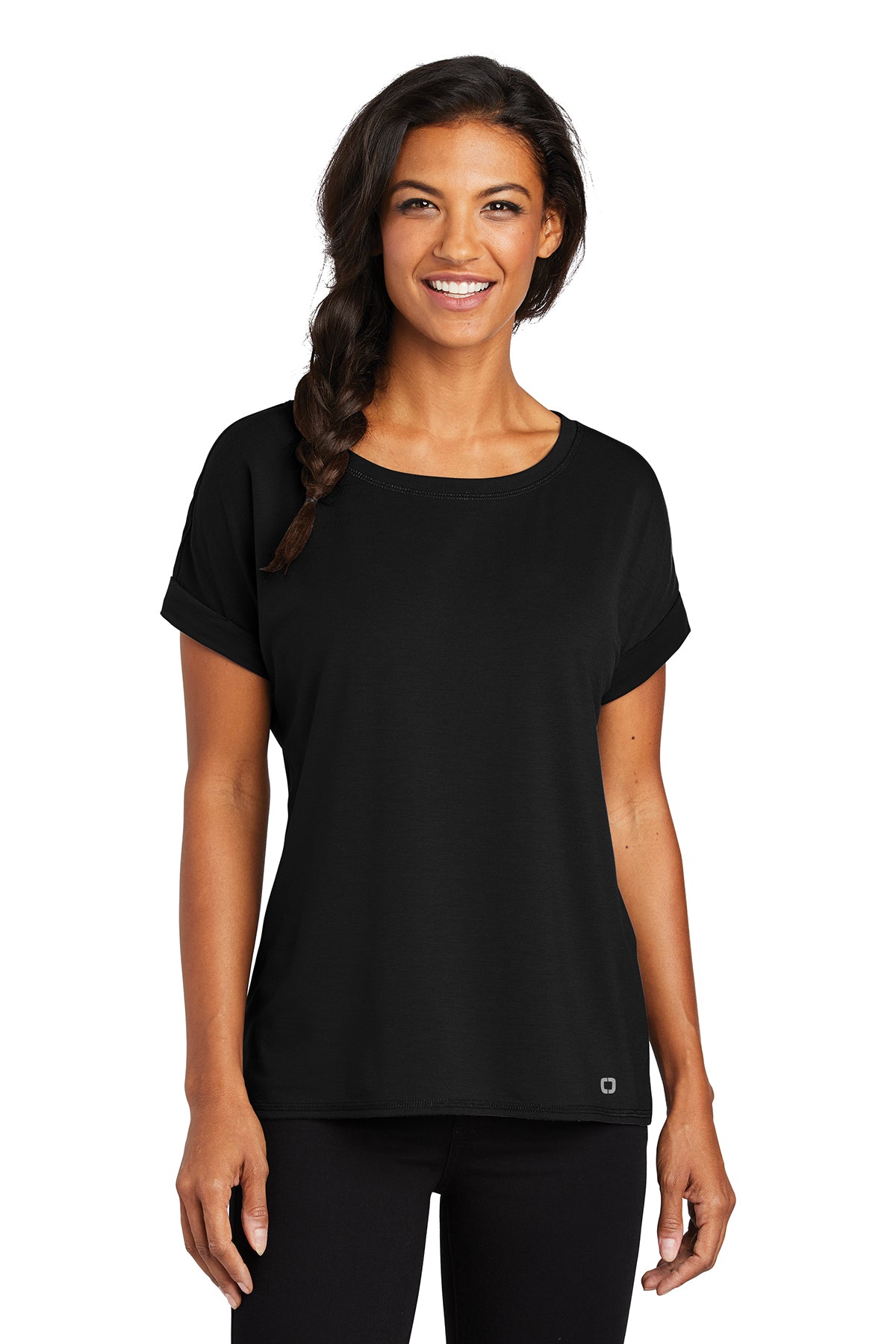 LOG800 OGIO ® Ladies Luuma Cuffed Short Sleeve