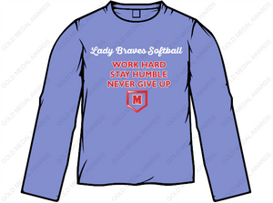 Maconaquah Lady Braves Softball Long Sleeve T-shirt