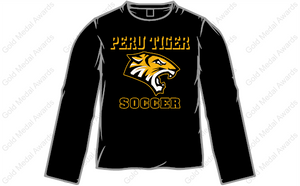 Peru Tiger Soccer Long Sleeve T-shirt