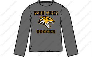 Peru Tiger Soccer Long Sleeve T-shirt