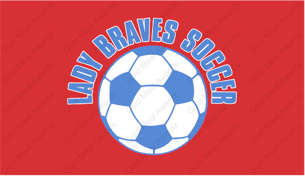 Lady Braves Soccer Logo 1/4 zip Pullover
