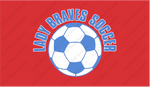 Lady Braves Soccer Logo 1/4 zip Pullover
