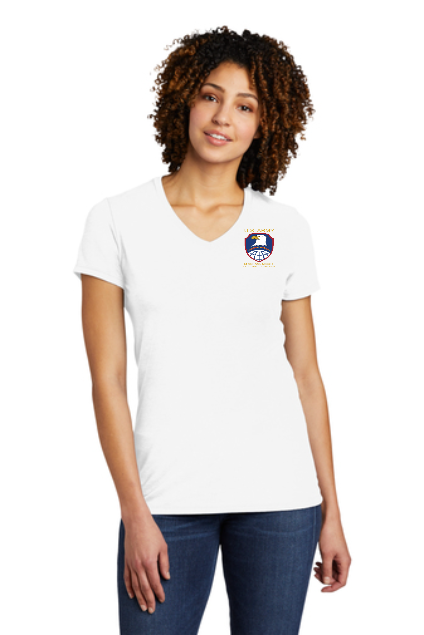 USASMDC Embroidered Allmade® Women’s Tri-Blend V-Neck Tee