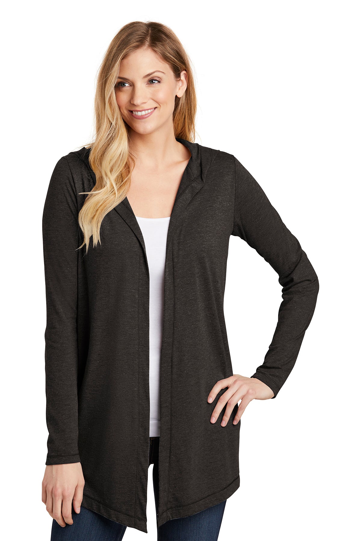 DT156  District ® Women’s Perfect Tri ® Hooded Cardigan