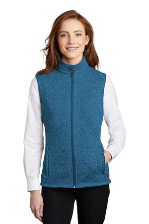 L232 Port Authority® Ladies Sweater Fleece Jacket