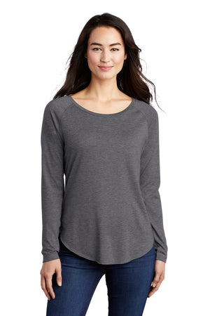 LST400LS Sport-Tek® Ladies PosiCharge® Long Sleeve Tri-Blend Wicking Scoop Neck Raglan Tee - FRIDAY ONLY ITEM