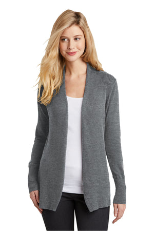 LSW289 Port Authority® Ladies Open Front Cardigan Sweater