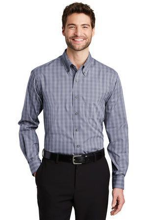 TLS642 Port Authority® Tall Tattersall Easy Care Shirt