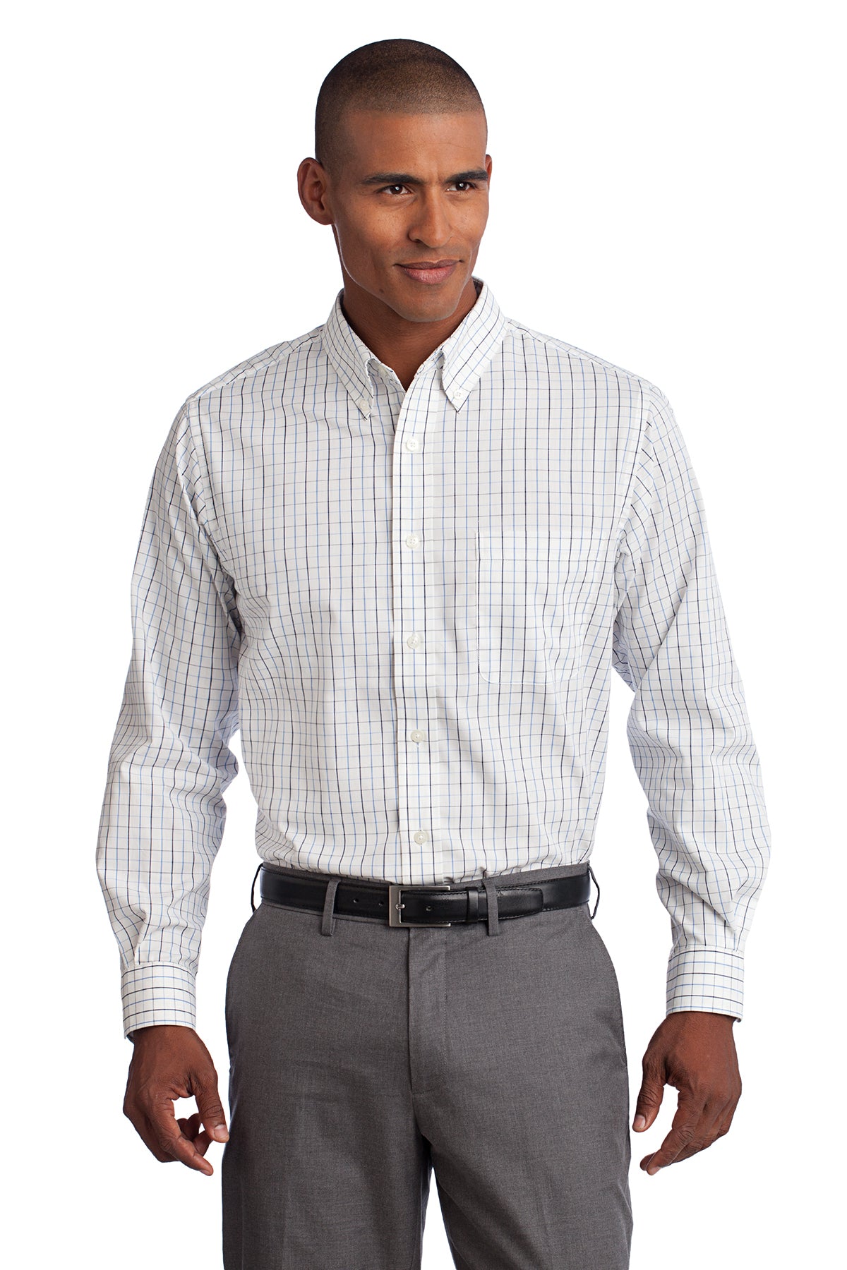 TLS642 Port Authority® Tall Tattersall Easy Care Shirt